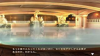 uh i love this maid-san to boin game with rin in bath scene 2 part 1 english version