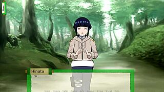 Hinata gets Jikage powered up in this anime porn