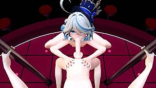 Furina, Mavuika, and Mizuki star in hot anime clip