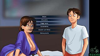 Big-boobed babes in missionary position