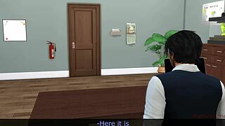 Boss seduces and fucks new secretary on the desk