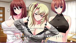 yuu cowgirl riding big tits ass in sis bed hentai