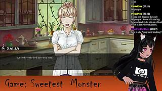 Lewdneko Plays Sweetest Monster Part 3 - Petite Halloween Game Thrills