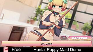 I’m obsessed with this hentai puppy maid demo, so erotic!