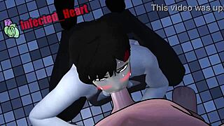 Kobeni gives a sloppy blowjob in POV. Her deepthroat skills loop endlessly.