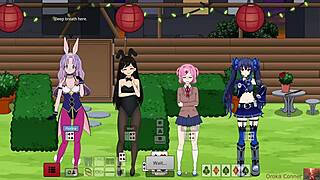 strip poker turns wild as she touches herself 😏