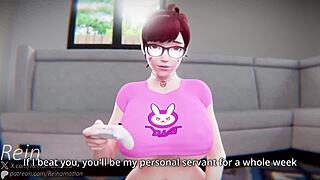D.va in erotic Overwatch hentai