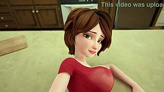 3D animated MILF's sensual morning