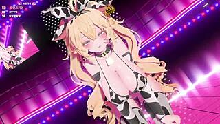 Cartoon porn with MMD animation and anime-style artwork