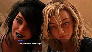 Beautiful women in a hot foursome scene in Bare Witness 19