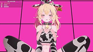 Cartoon porn with MMD animation and anime-style artwork