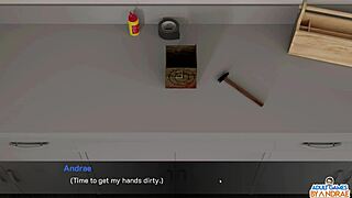3D porn video with a beautiful woman giving a blowjob and anal sex