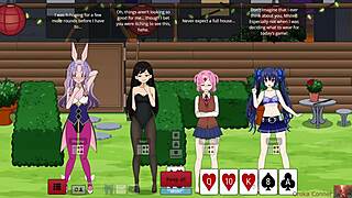 Erotic game escalates to strip poker