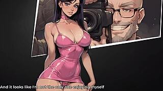 Vi shakes her fat ass in a tempting game display.