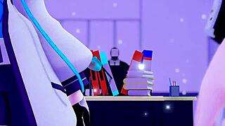 Man, I can’t even describe this 3D cartoon anime Karin swimsuit scene right!