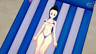 Android 18 in sexy bikini
