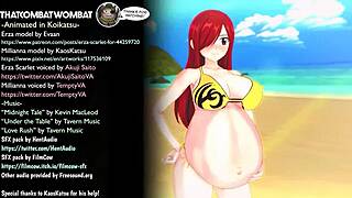 Milliana continues to use a magical Fleshlight to have sex with Erza