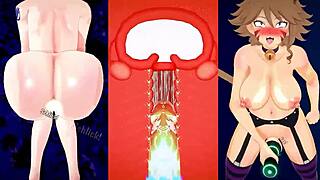Milliana continues to use a magical Fleshlight to have sex with Erza