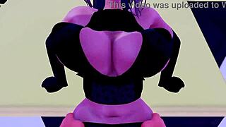 Man, I can’t even describe this 3D cartoon anime Karin swimsuit scene right!