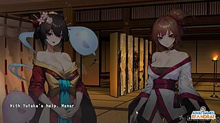 Huge tits and anal action in demonic threesome