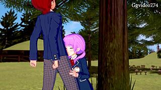 Emosi Dalam Luap Main Seragam Outdoor Remaja Seksi 18+ Kartun 3D Hentai Anime Pesta Cum