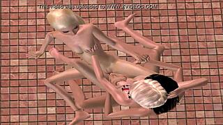 Three Blonde 3D Lesbian Girls Explore Every Inch Together. Their Anime Adventure Gets Wild Fast.
