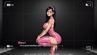 Vi shakes her fat ass in a tempting game display.