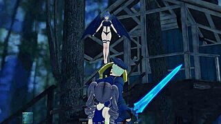3D video featuring harem girls