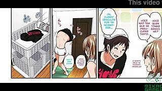 Cartoon step-sister seduces step-brother easily