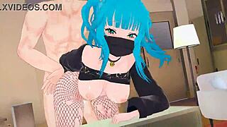 Emotivno jebanje sa velikim sisama gotičke hentai anime devojke