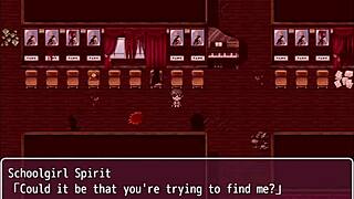 Full game of exorcising schoolgirl spirit with fetish elements
