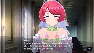 Married bride's wedding night is a hentai special treat