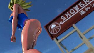 Dark Magician Girl in Yugioh MMD shows off huge tits.