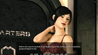 Erotic gaming experience with an unexpected guest for sex