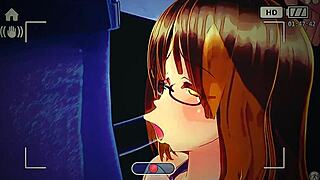 Big-boobed blonde in adult cartoon
