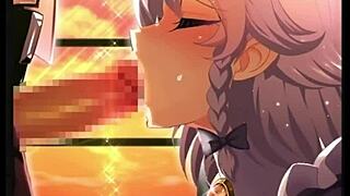 Beautiful maid gives great blow job - Uncensored CG9