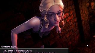 Hentai video with busty blonde