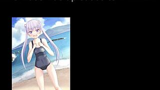 Aoba Suzukaze hentai compilation shows this petite succubus getting a wild blowjob.