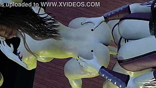 Futanari orks in intense threesome