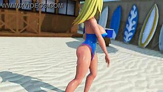 Dark Magician Girl in Yugioh MMD shows off huge tits.