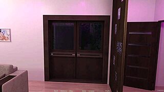 Steamy shower action with big cock and cum 3D game