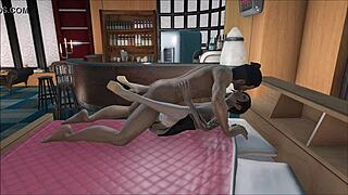 Fallout 4 Escort-Girl geht ab mit brünetter 18+ in geiler Wäsche