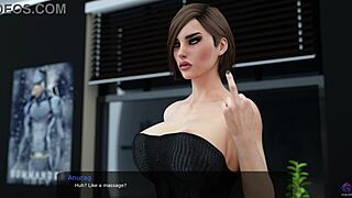 Hentai game with interracial and bukkake scenes
