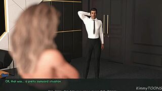 Horny wife gives her husband a quickie at work