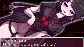 Full game of exorcising schoolgirl spirit with fetish elements