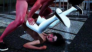 3D hentai stories featuring petite and big-chested girls