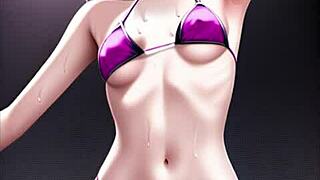 horny gamer babe reaches intense orgasm in sexy hentai tale