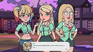 Beautiful women with big cans in a 3D animated porn movie