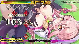Dancing beauty in DDR attire