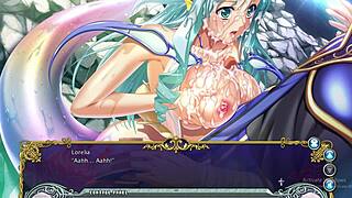 Lorleia's seductive performance in the adult animated series Kyonyuu Fantasy 2
